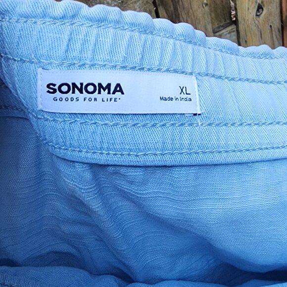 *NWT* Women's XL Sonoma pull-on mini skirt Lt Blue Rayon mix - Picture 4 of 5